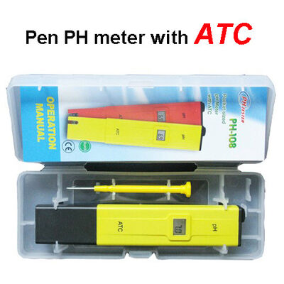 PH-108 PH-009II portable Pen PH tester meter with ATC